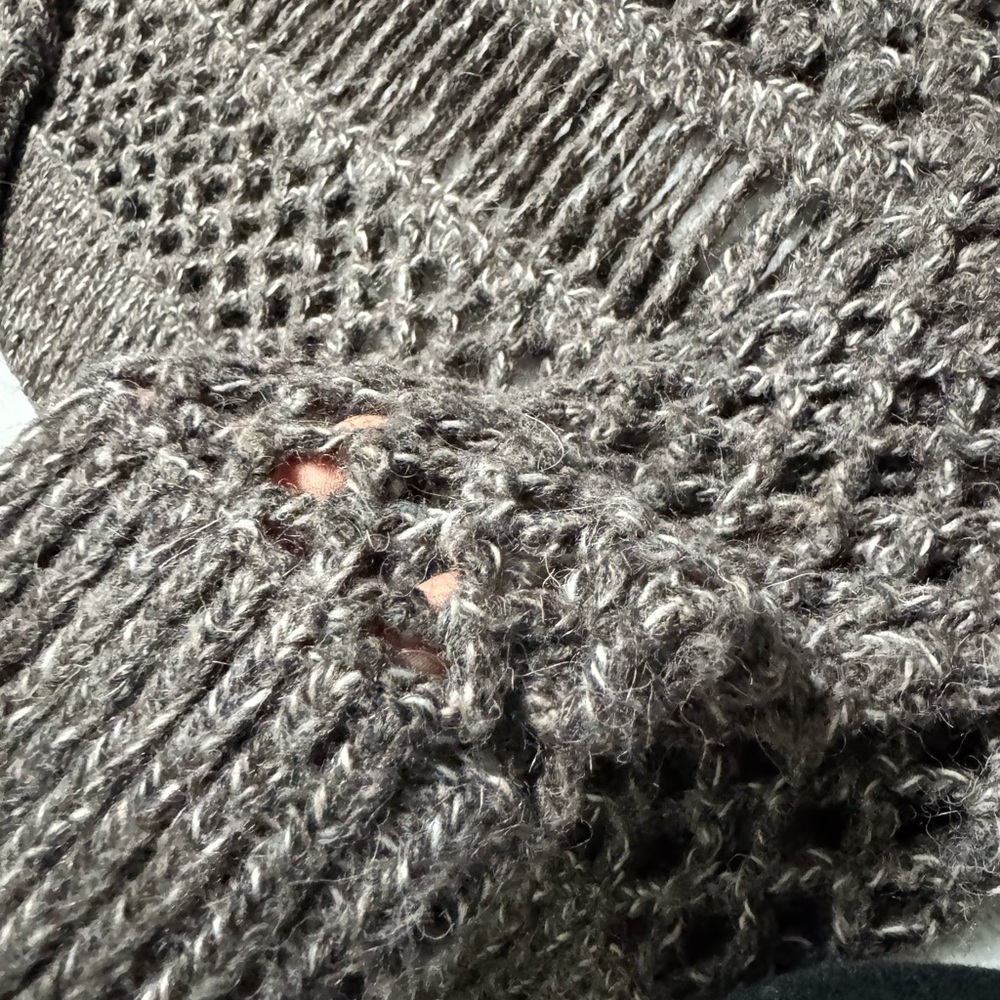 ALL SAINTS Women's Open Knit Wool Alpaca Sweater - Picture 5 of 6